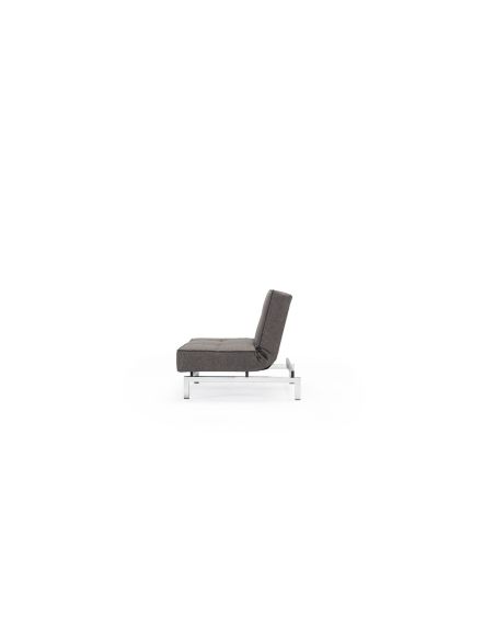 Poltrona design scandinavo con materasso a molle SplitBack - 216 Flashtex Dark Grey
