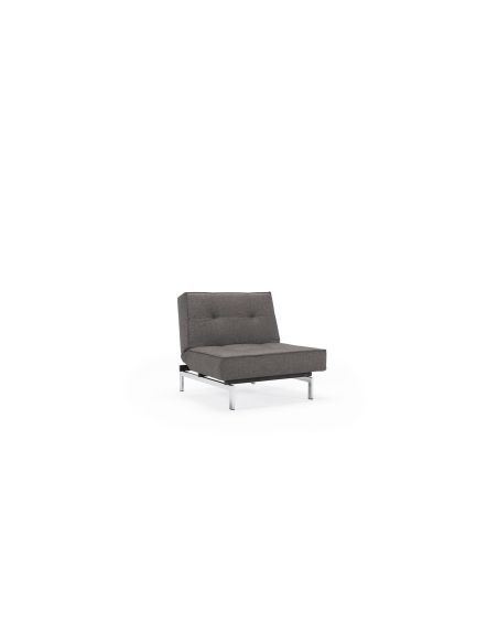 Poltrona design scandinavo con materasso a molle SplitBack - 216 Flashtex Dark Grey