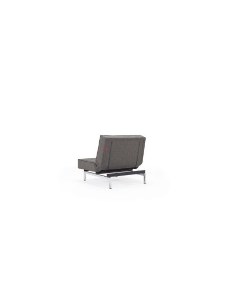 Poltrona design scandinavo con materasso a molle SplitBack - 216 Flashtex Dark Grey