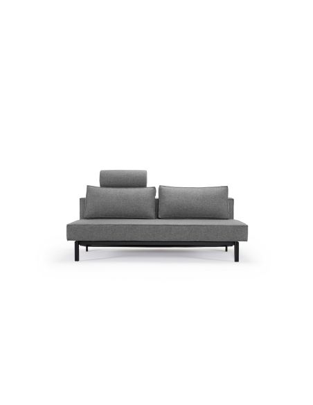 Divano letto uso quotidiano materasso a molle Sly - 563 Twist Charcoal