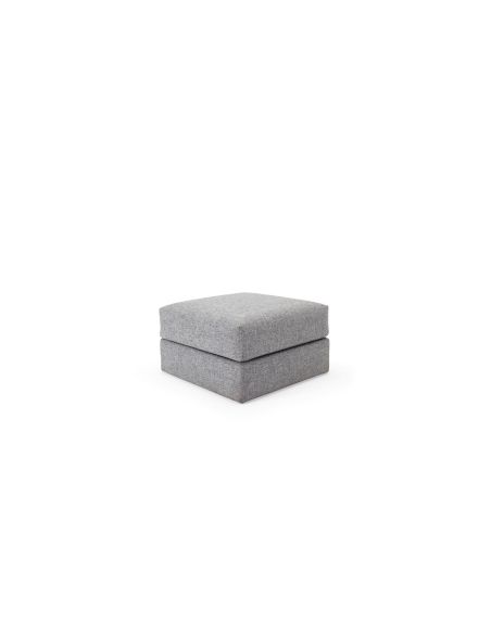 Pouf imbottito con contenitore salvaspazio Cornila
