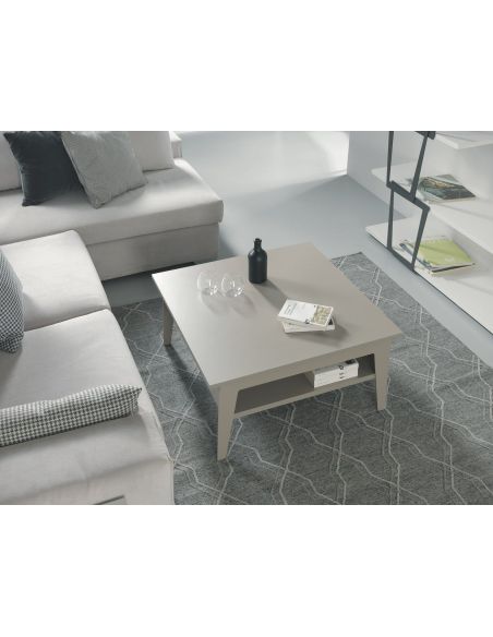 Tavolino da salotto con piano alzabile e contenitore Mintar