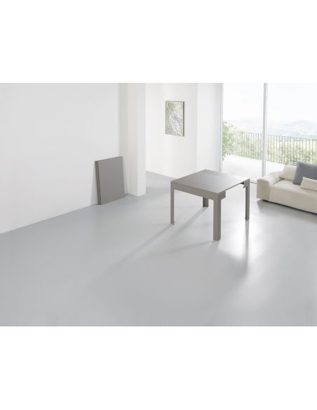 Tavolo consolle allungabile in acciaio e laminato Dutton Tavolo consolle allungabile in acciaio e laminato Dutton