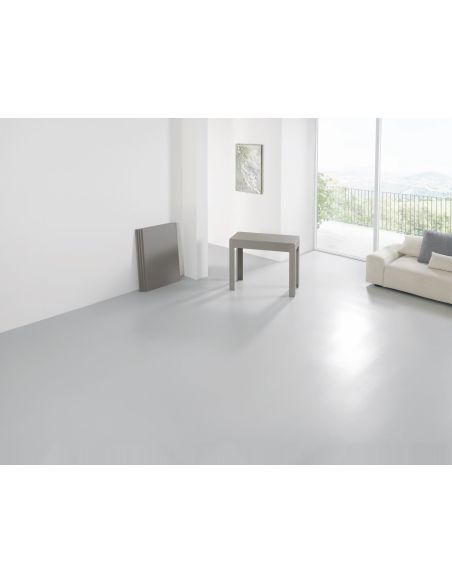 Tavolo consolle allungabile in acciaio e laminato Dutton Tavolo consolle allungabile in acciaio e laminato Dutton
