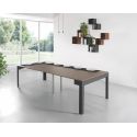 Consolle allungabile moderna in acciaio 120 cm Dutton