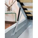 Letto singolo contenitore sommier rivestito in ecopelle Dynasty