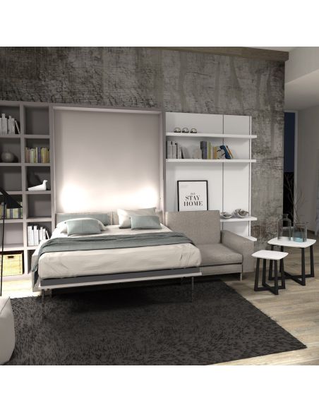 Letto a scomparsa con divano francese o matrimoniale Living Letto a scomparsa con divano francese o matrimoniale Living