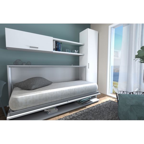 Pronto Letto Singolo A Scomparsa Con Scrivania Per Camera Ragazzi Design Ebay