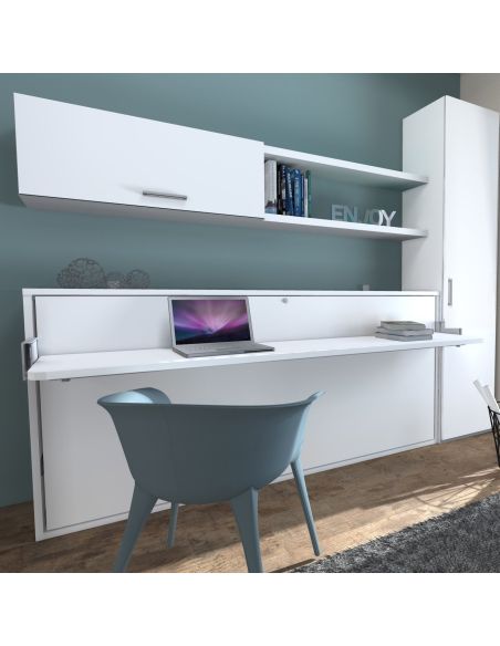 Letto singolo a scomparsa con scrivania per camera ragazzi Pronto Letto singolo a scomparsa con scrivania per camera ragazzi Pronto