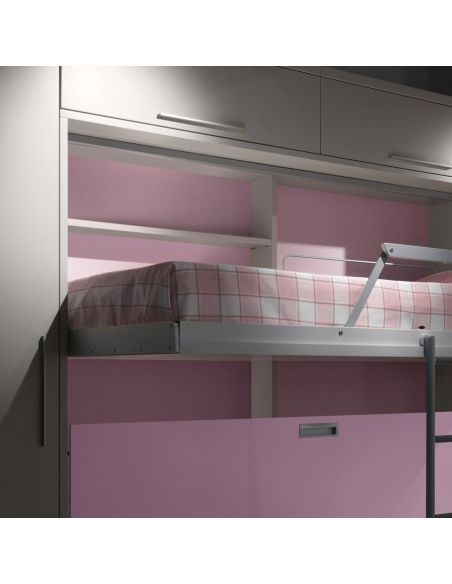 Letto a castello a scomparsa due letti indipendenti Duetto Letto a castello a scomparsa due letti indipendenti Duetto