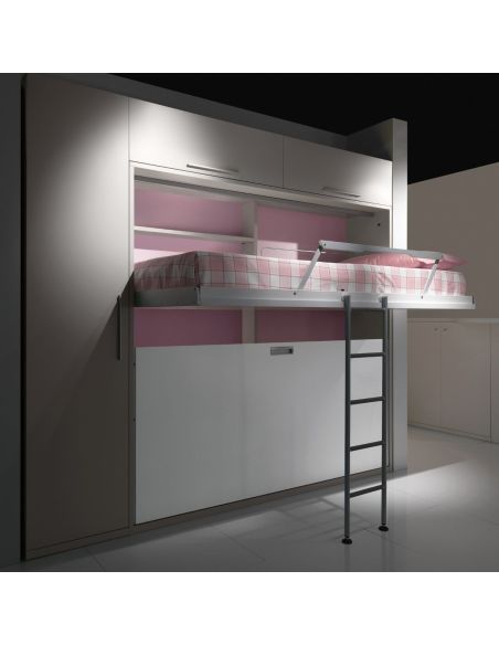 Letto a castello a scomparsa due letti indipendenti Duetto Letto a castello a scomparsa due letti indipendenti Duetto