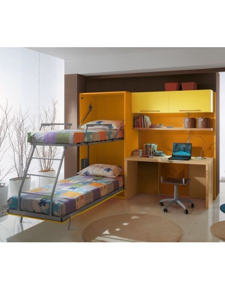 Letto a castello a scomparsa per cameretta bambini Rapido Letto a castello a scomparsa per cameretta bambini Rapido