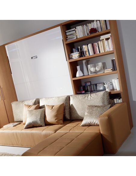 Letto matrimoniale a scomparsa con divano Domino Letto matrimoniale a scomparsa con divano Domino