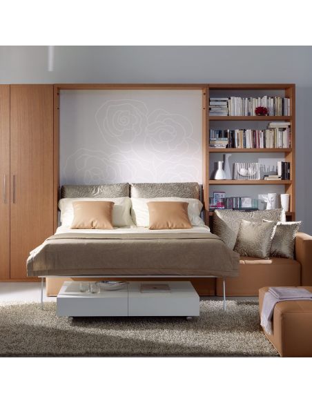 Letto matrimoniale a scomparsa con divano Domino Letto matrimoniale a scomparsa con divano Domino