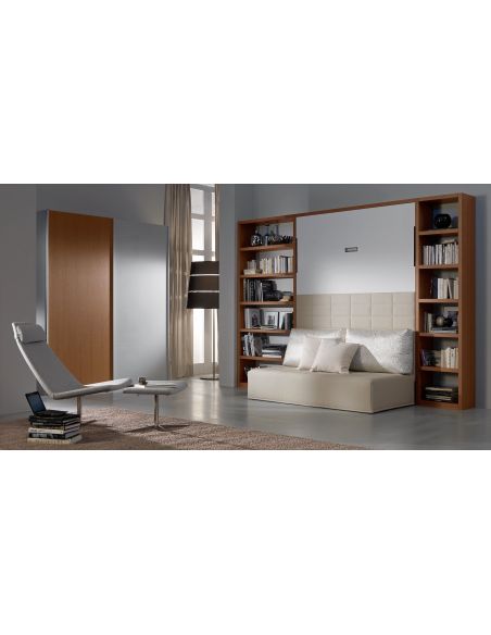 Letto matrimoniale a scomparsa con divano Domino Letto matrimoniale a scomparsa con divano Domino