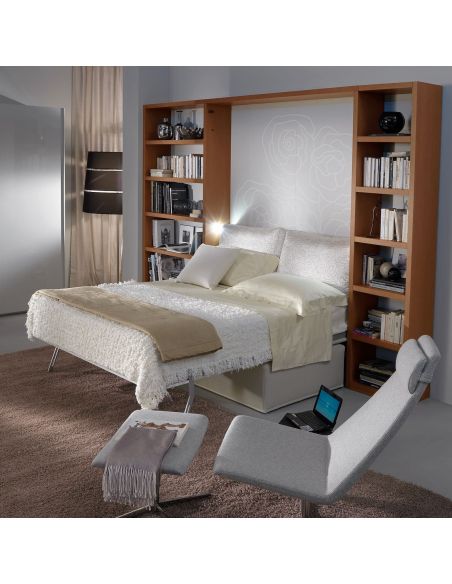 Letto matrimoniale a scomparsa con divano Domino Letto matrimoniale a scomparsa con divano Domino