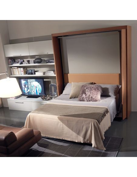 Letto matrimoniale a scomparsa girevole per soggiorno Doppio