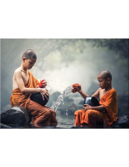 Quadro religioso stampa su tela buddismo In The Water