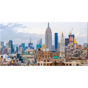 Stampa artistica da parete su tela di New York: Quadro industriale di  Brooklyn Bridge Rust Modern Citycape Immagine grigia contemporanea dello  skyline di New York Stampe fotografiche marroni : : Casa e