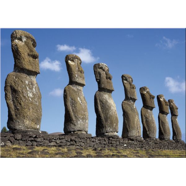 Stampa digitale quadro su tela moderno paesaggio Rapa Nui