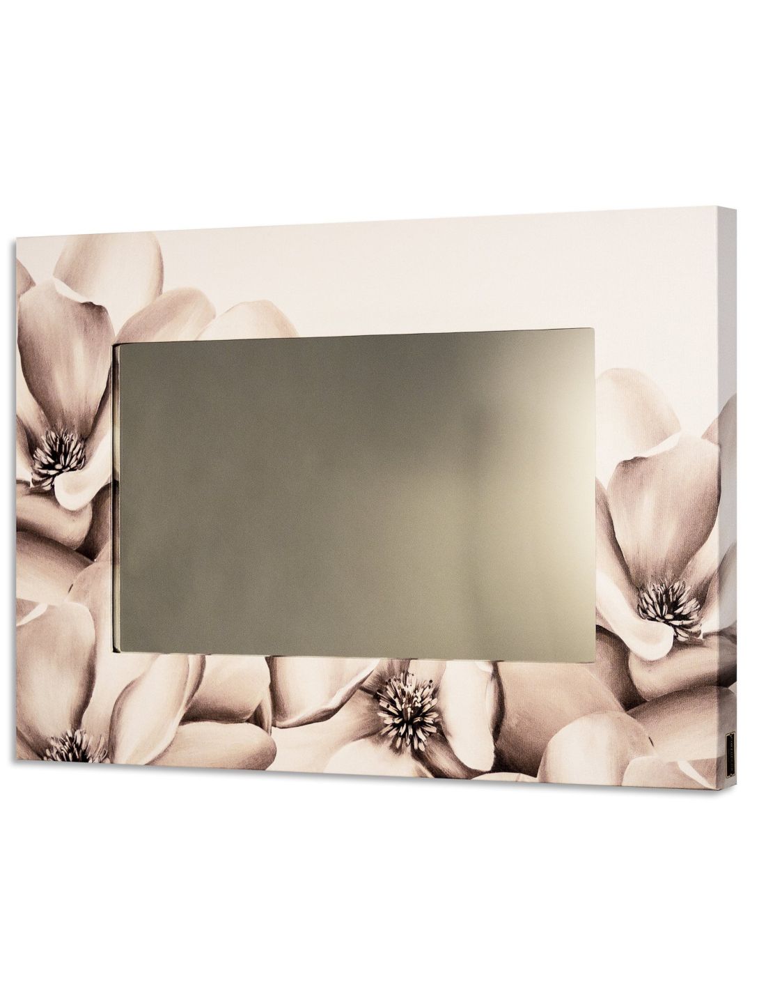 Specchio da parete design moderno con cornice Flowers