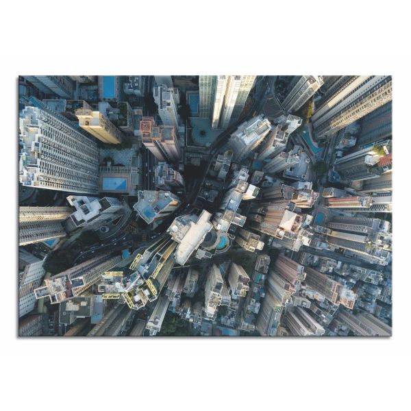 Quadro New York dall'alto stampa su tela skyline moderna