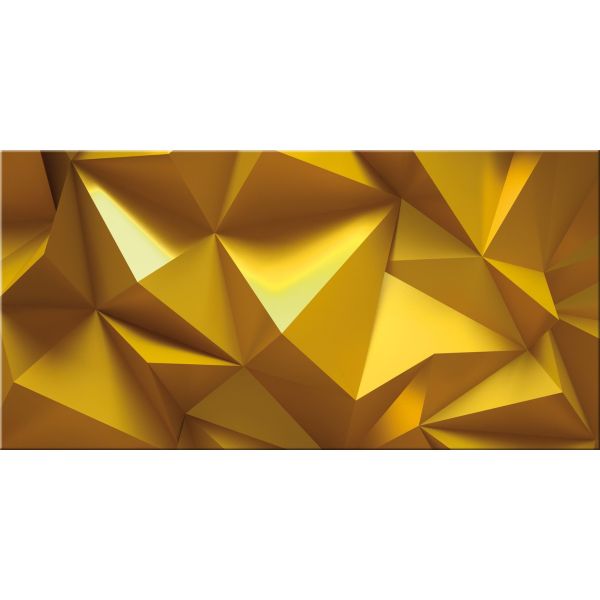 Quadro 3D moderno per arredo soggiorno 140x70 cm Yellow Pyram
