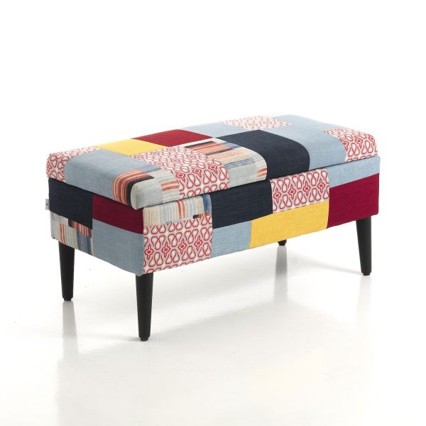 Panca con tessuto Patchwork
