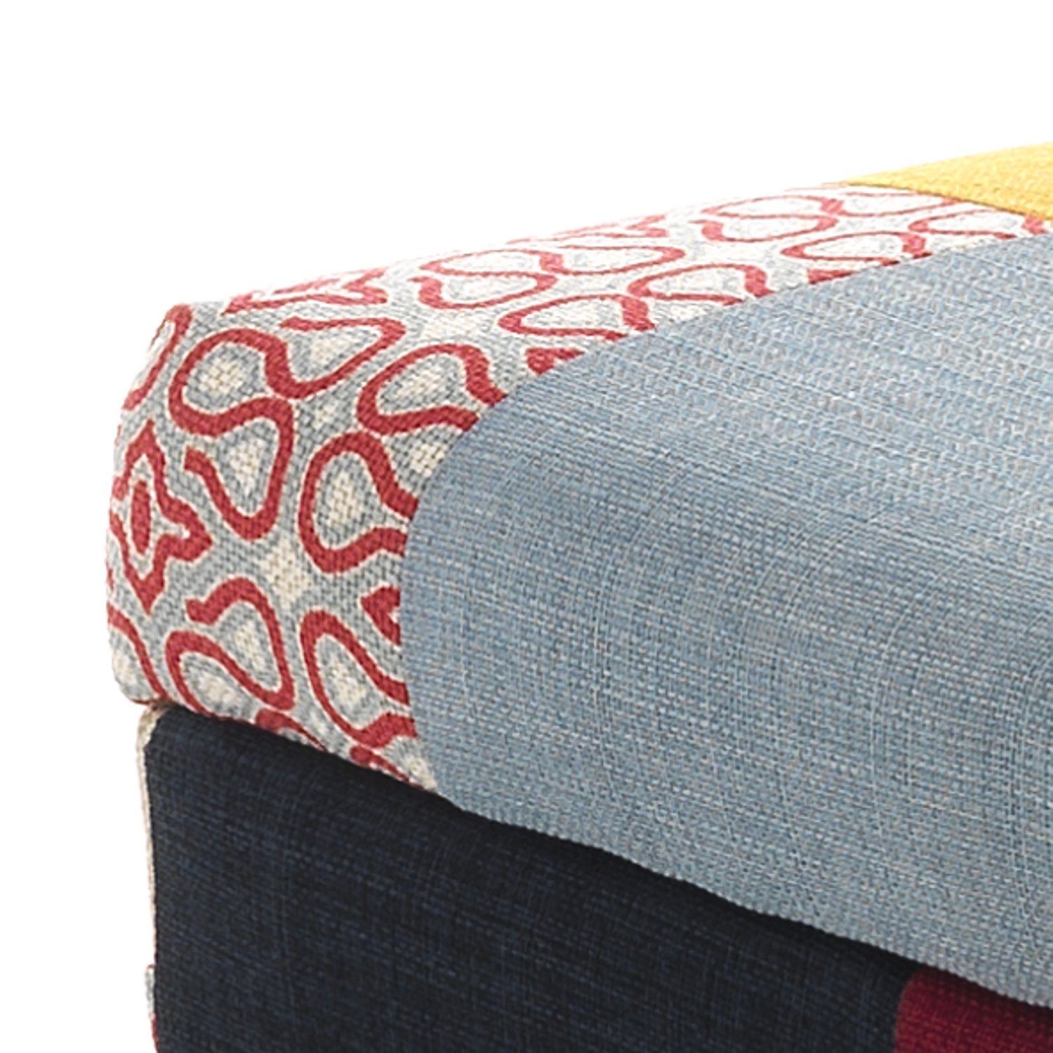 Larghezza: 100 cm Patchwork Altezza: 55 cm Panca da Principessa profondità: 30 cm Lnxp 
