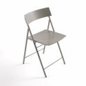 Set 6 sedie pieghevoli con carrello salvaspazio Kurt