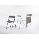 Set 6 sedie pieghevoli con carrello salvaspazio Kurt