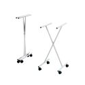 Set 6 sedie pieghevoli con carrello salvaspazio Kurt