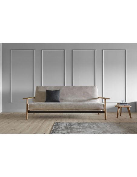 Divano letto Balder sfoderabile uso quotidiano - 612 Blida Sand Grey