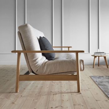 Divano letto Balder sfoderabile uso quotidiano - 539 Bouclé Beige 2