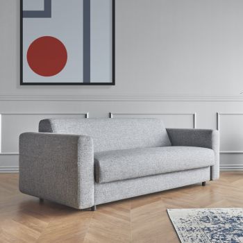 Divano letto una piazza e mezza o matrimoniale Killian - 539 Bouclé Beige 2