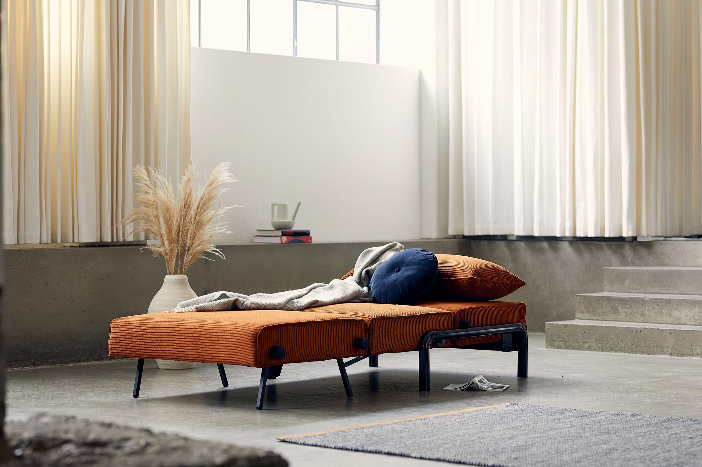 Poltrona letto singolo design scandinavo Ramone