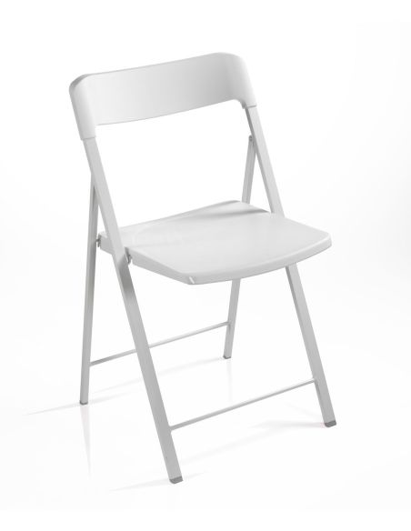 6 sedie pieghevoli con carrello salvaspazio Gary