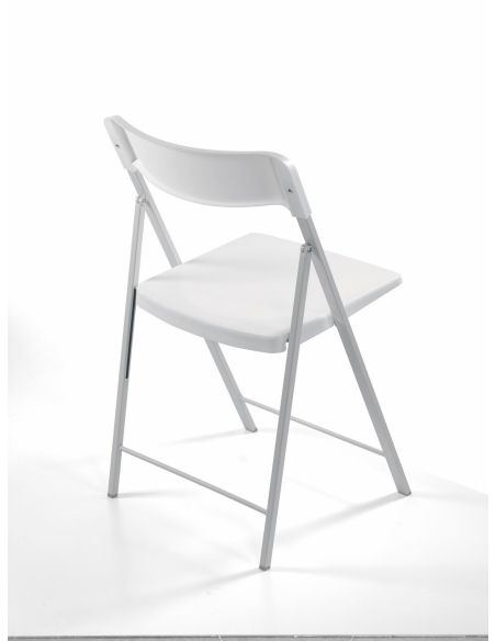 6 sedie pieghevoli con carrello salvaspazio Gary