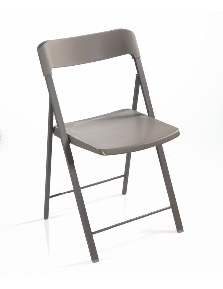6 sedie pieghevoli con carrello salvaspazio Gary