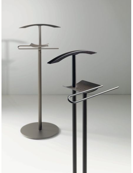 Servomuto / indossatore da camera in acciaio e legno Betany