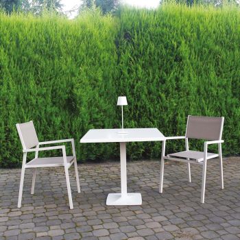 Sedia da esterno impilabile in metallo Prizna 2