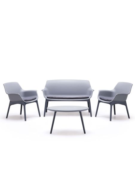 Set da giardino divano poltrone e tavolino Tim