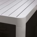 Tavolo da giardino allungabile in alluminio bianco GoldDust
