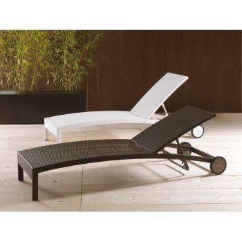 Lettino da giardino impilabile in vimini di polipropilene Baba 2