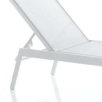 Lettino da giardino regolabile e impilabile Tarragona 2