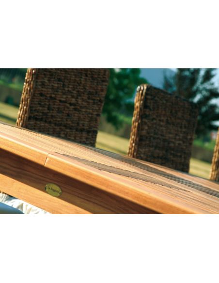 Tavolo da esterno rotondo in legno massello TeakOnMe Tavolo da esterno rotondo in legno massello TeakOnMe