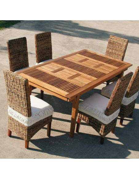 Coppia sedie da giardino in legno naturale MyBali