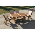 Poltrona da giardino in legno massello teak TeakOnMe