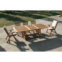 Poltrona da giardino in legno massello teak TeakOnMe