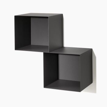 Cubi da parete in acciaio design moderno Naoki 2